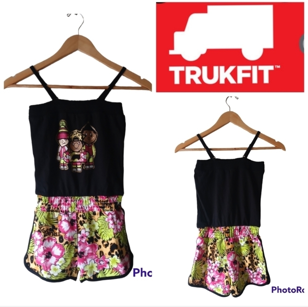 TRUKFIT Girls Cool Kids Romper. Size XL (6X).